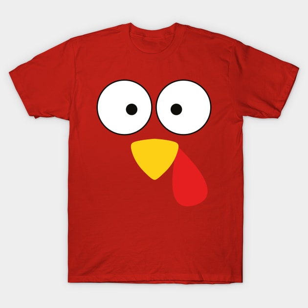 Turkey Face Costume T-Shirt T-Shirt by SusurrationStudio